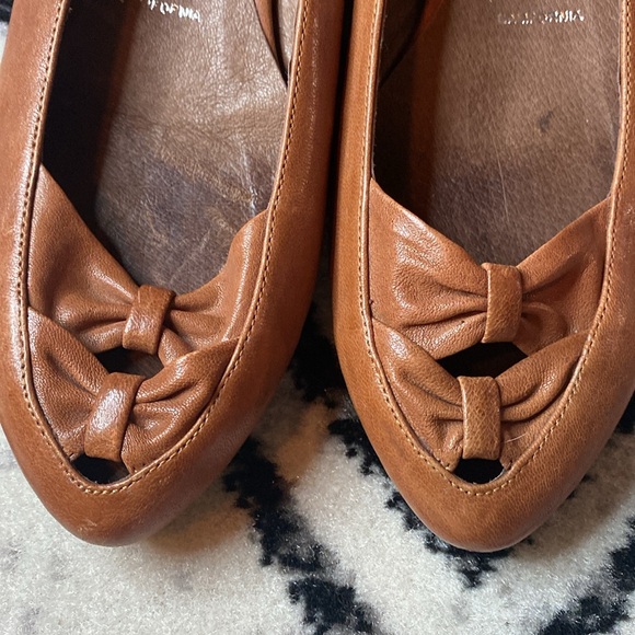 Jeffrey Campbell Flag Cognac Ballet Bow Flats Sz 7 - Picture 4 of 7
